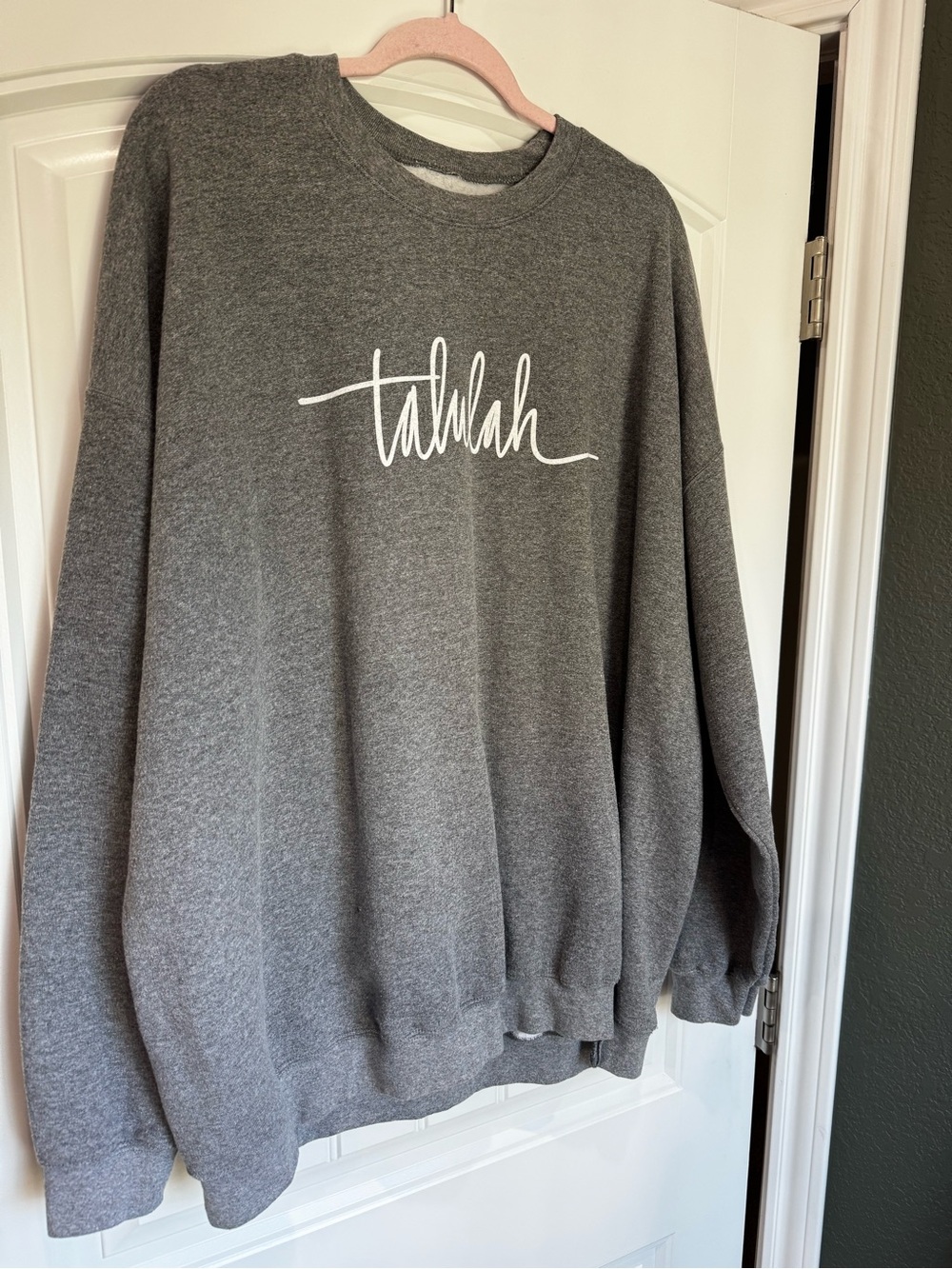 Talulah The Shop Forward Graphic Sweatshirt 3XL Gray Crewneck Oversized Pullover